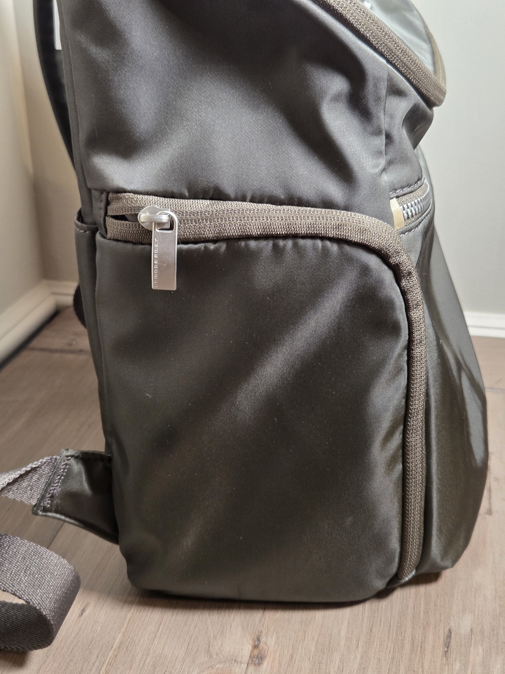 Briggs & Riley Rhapsody U-Zip Travel Backpack - Olive Green - Picture 3 of 16
